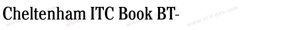 Cheltenham ITC Book BT字体转换